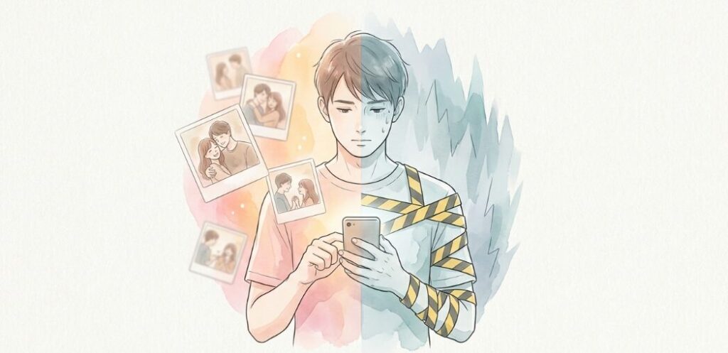 突然のメッセージに戸惑う男性の心理