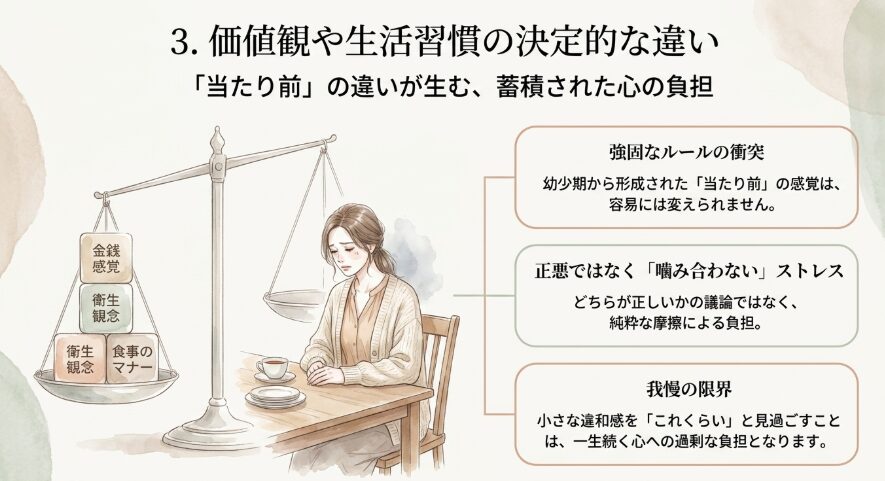 価値観や生活習慣の決定的な違い
