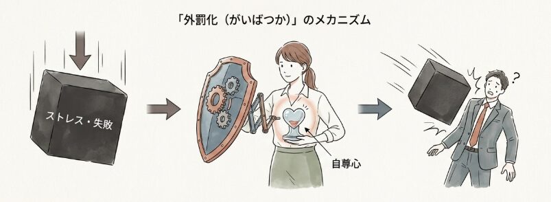 責任を転嫁してしまう心理的なメカニズム