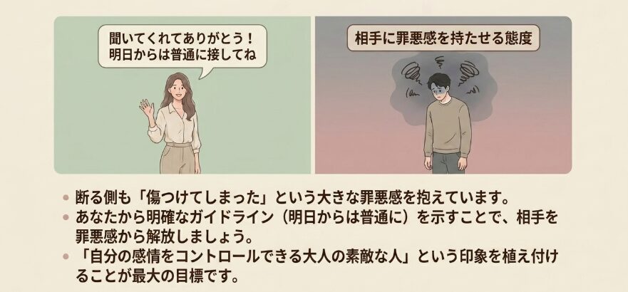 気まずさを残さないスマートな接し方