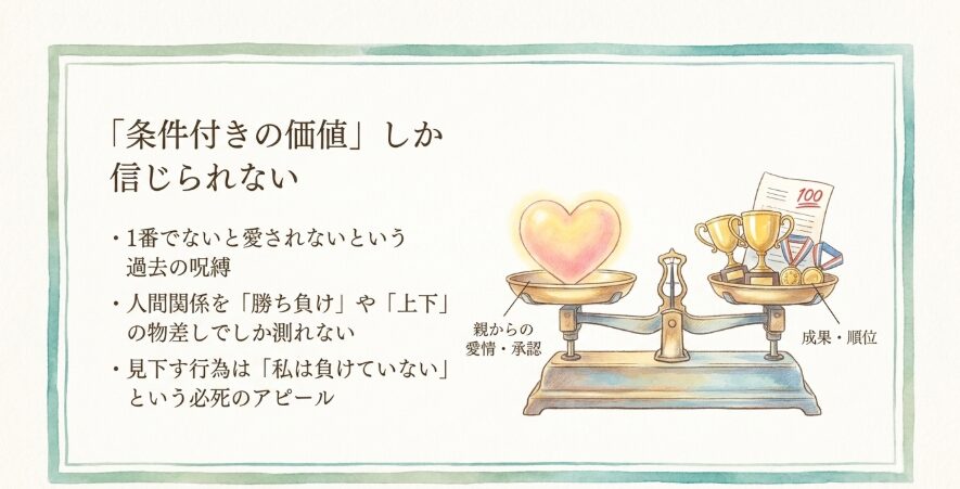 常に成果や順位を求められる家庭環境