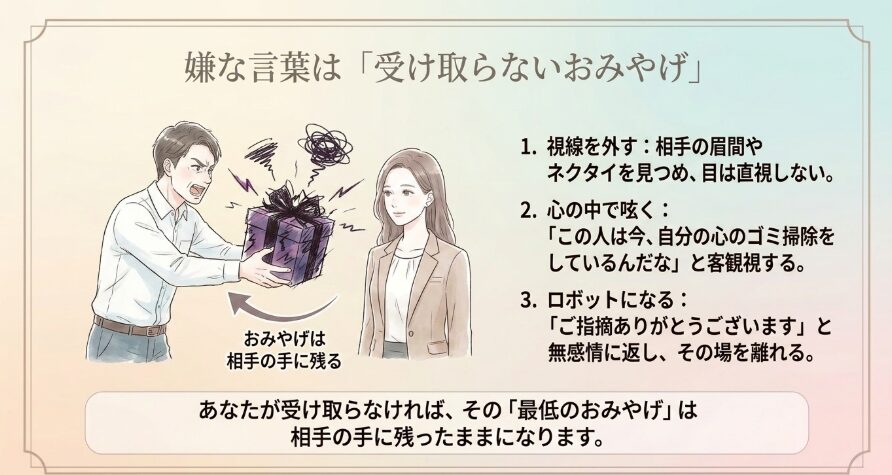 理不尽な態度に遭遇したときの上手な受け流し方