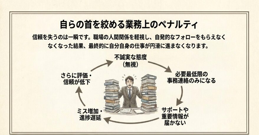信頼を失った人が職場で直面する現実