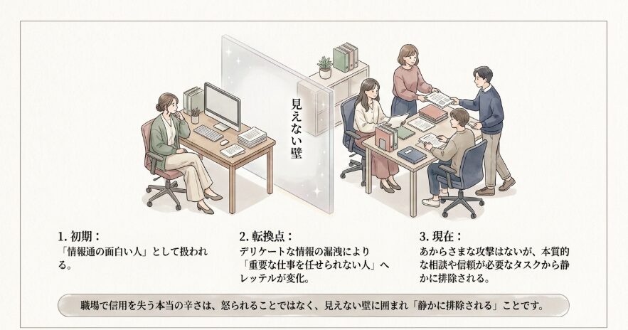 信用を失う職場の人間関係