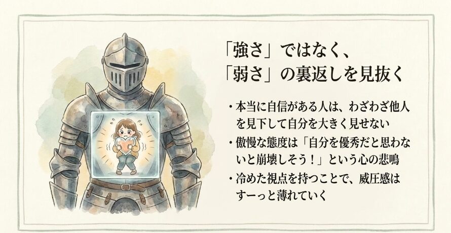 攻撃的な態度の裏にある劣等感を見抜く