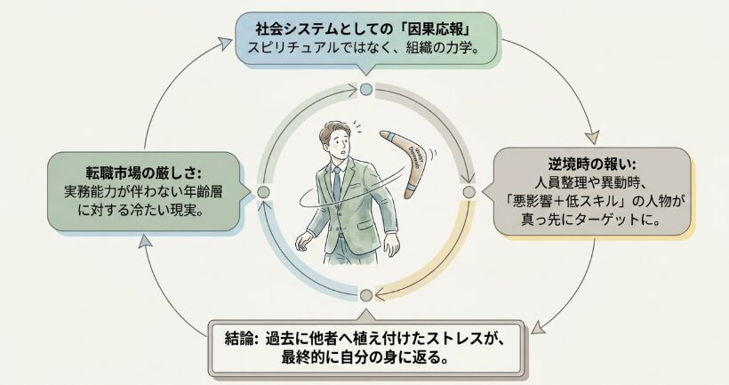 いつか自分の身に返ってくる因果応報の瞬間