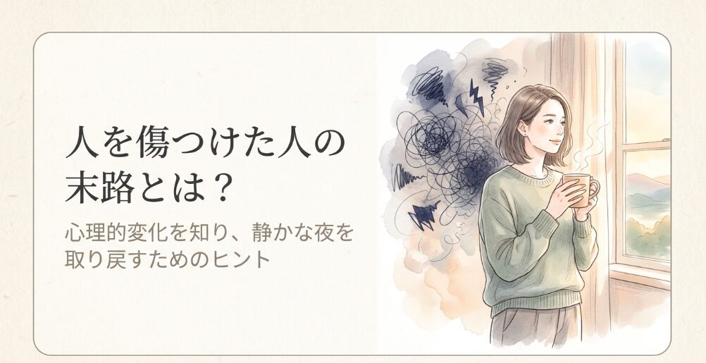 人を傷つけた人の末路とは？