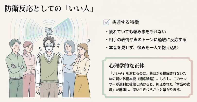 外面が良い人の特徴と内面に潜む生きづらさ