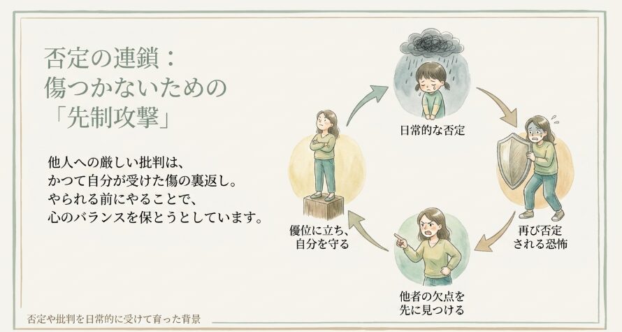 否定や批判を日常的に受けて育った背景