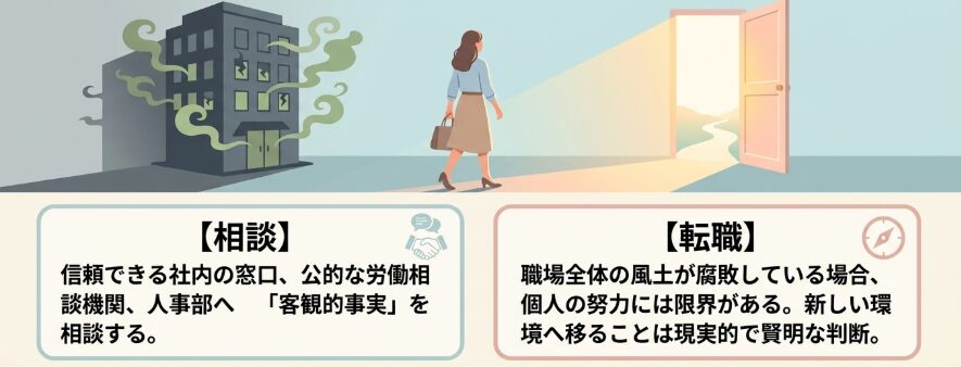 職場の環境を変える転職や相談という選択肢
