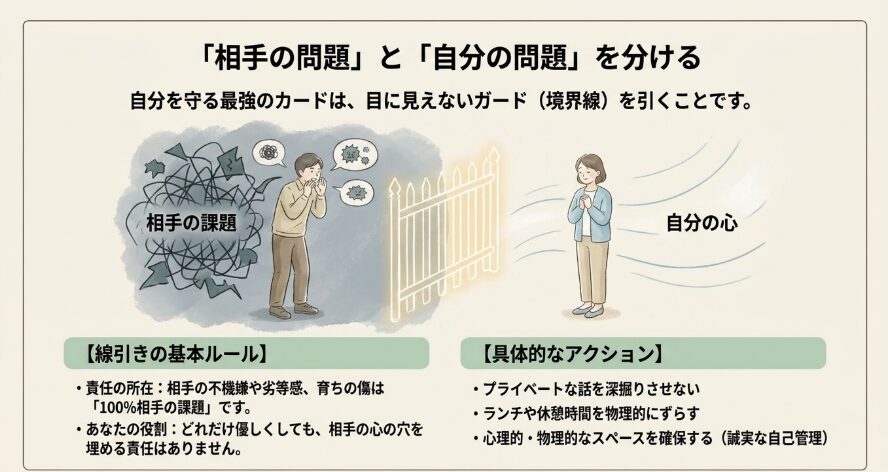 悪口の多い人と距離を置く心の境界線