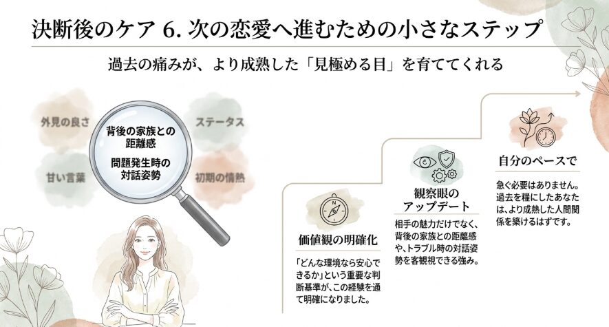 次の恋愛へ進むための小さなステップ
