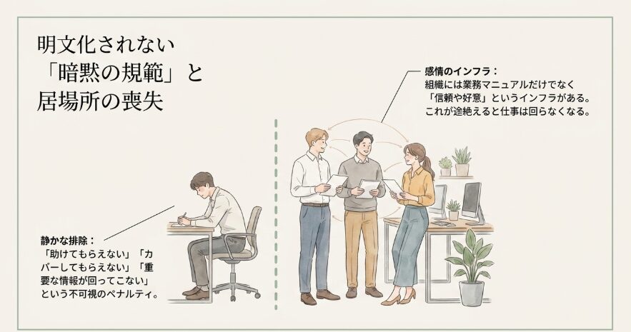 職場やコミュニティでの居場所の喪失