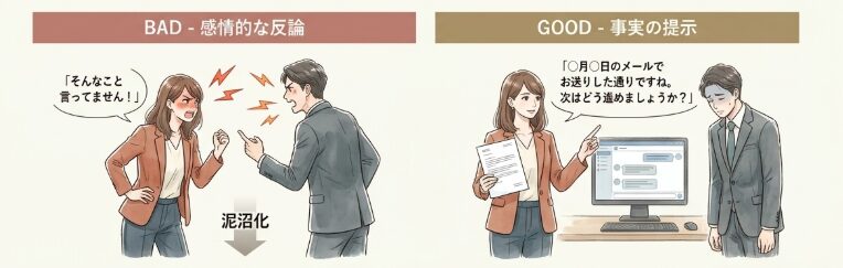 責任転嫁されたときの冷静な対処法