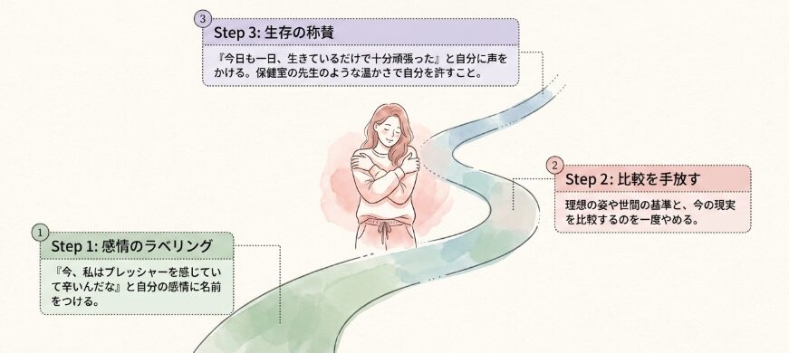 自分を責めずに現状を受け入れるステップ