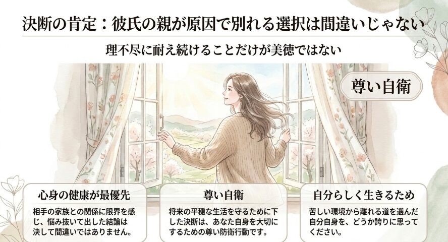 彼氏の親が原因で別れる選択は間違いじゃない