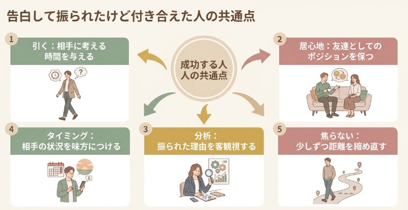 告白して振られたけど付き合えた人の共通点