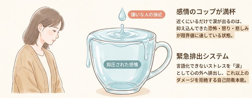 近くにいるだけで涙が出る心の限界