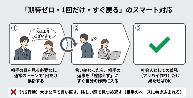 挨拶されないときのスマートな対応