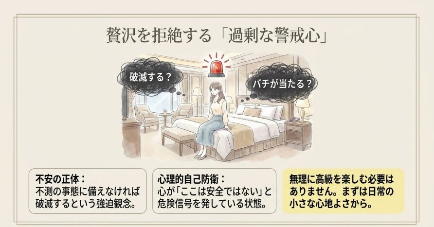 贅沢をすることへの不安と恐怖の正体