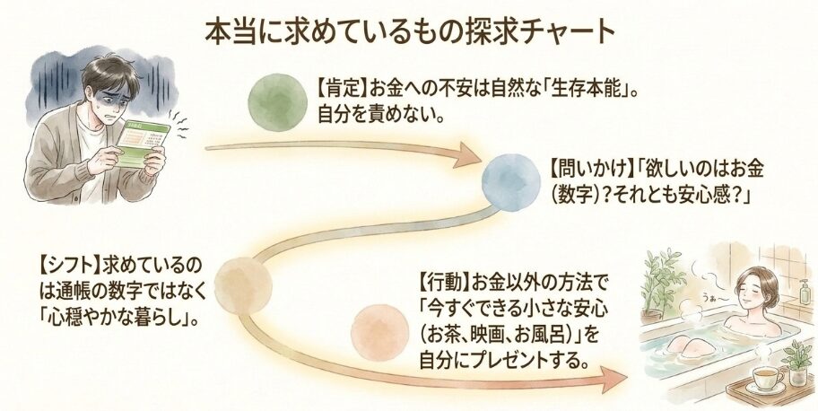 自分自身がお金に執着していると感じた時の視点