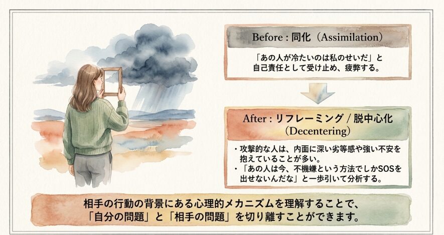 人間関係の悩みから解放される捉え方