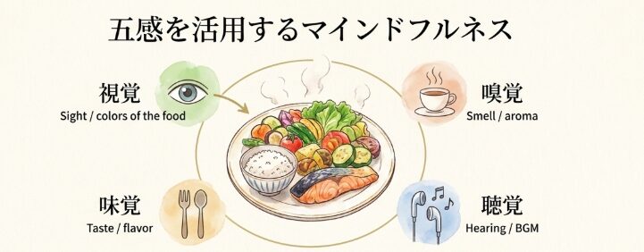 自分の意識を食事そのものに向ける方法