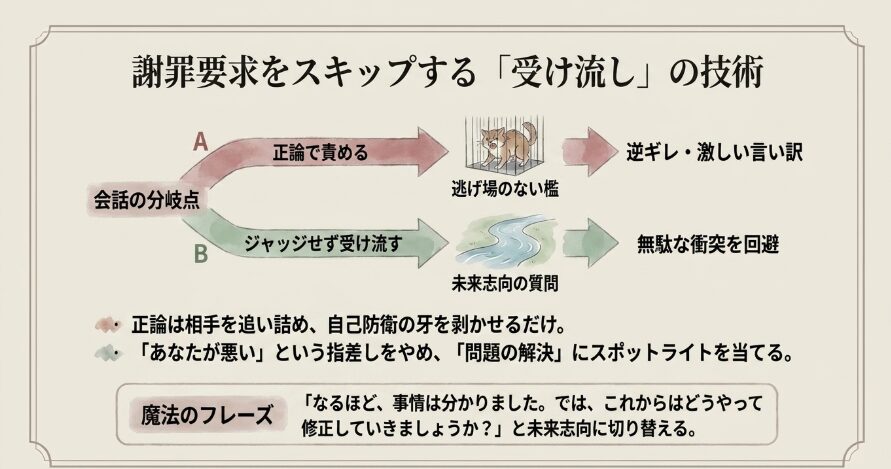 正論で責めずに受け流すコミュニケーション