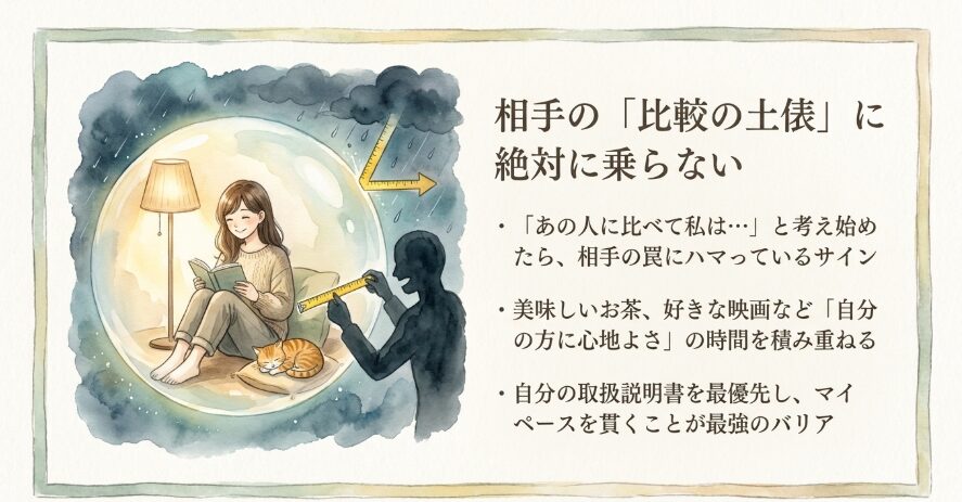 他人と比較せず自分のペースを守るための習慣