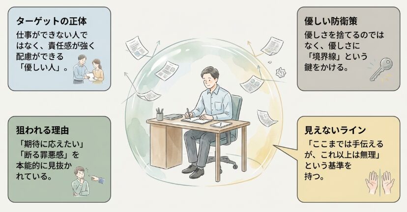 ターゲットにされやすい人の心理と優しい防衛策