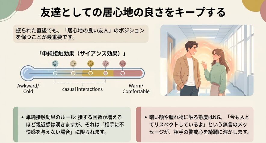 友達としての居心地の良さをキープする