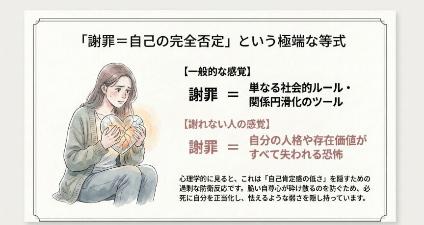 なぜ自分の非を認められないのか