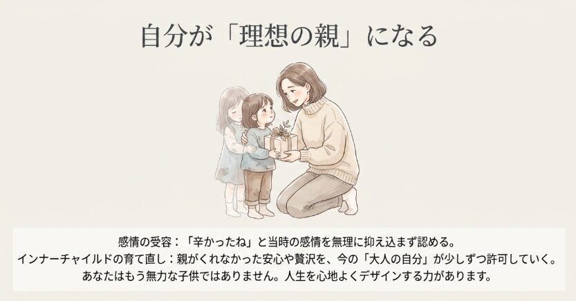 過去の環境を受け入れ未来の自分を育てる方法