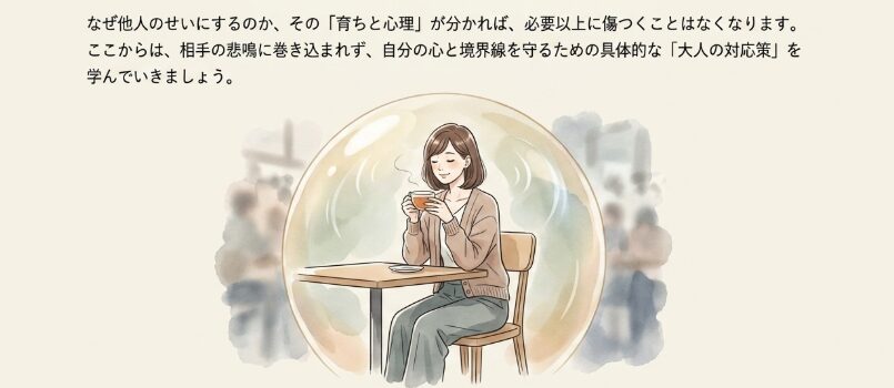 人のせいにする人の育ちを知り適切に向き合う方法