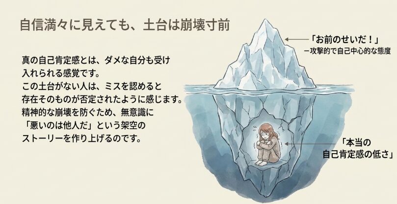 自己肯定感が低く自分を守るための防衛本能