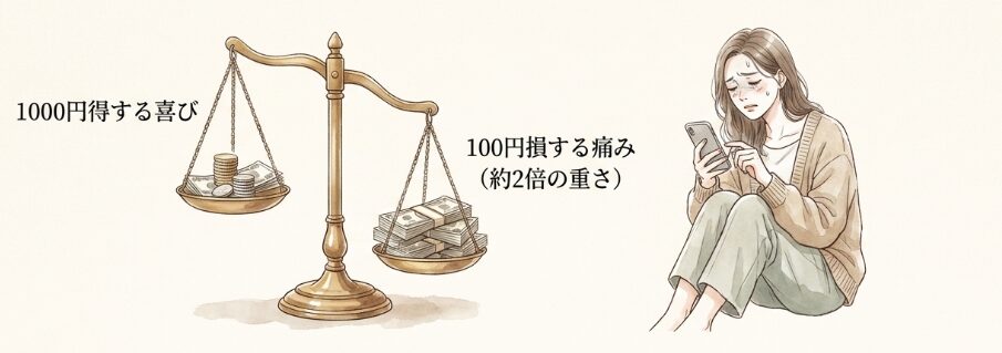 損をしたくない気持ちが引き起こす心理的ストレッサー