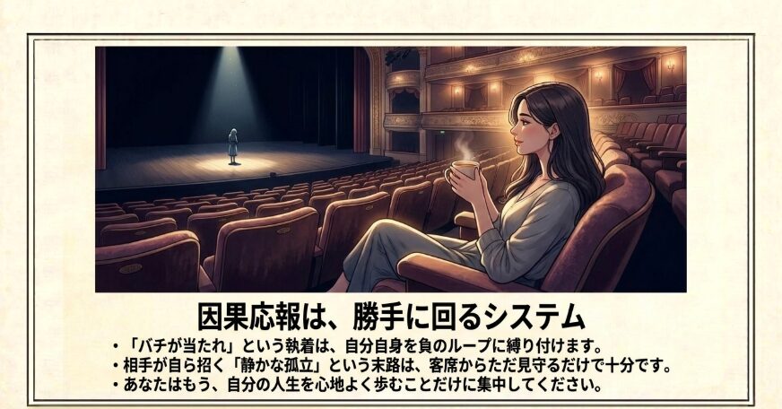 執着を手放して無視する人の末路を静かに見守る