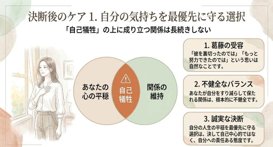 自分の気持ちを最優先に守る選択