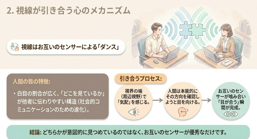 視線が引き合う心のメカニズム