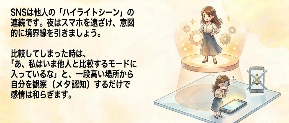 他人と自分を比較する癖を少しずつ緩める方法