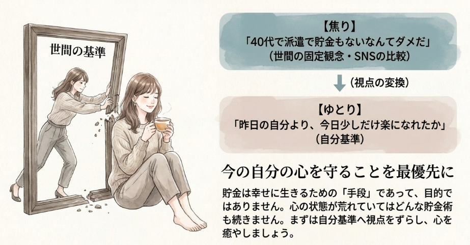 心のゆとりを取り戻すための考え方の変換法