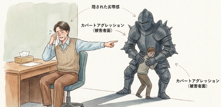 被害者面をする人の隠された劣等感と弱さ