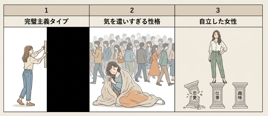 連絡を断つ女性に見られる性格と特徴