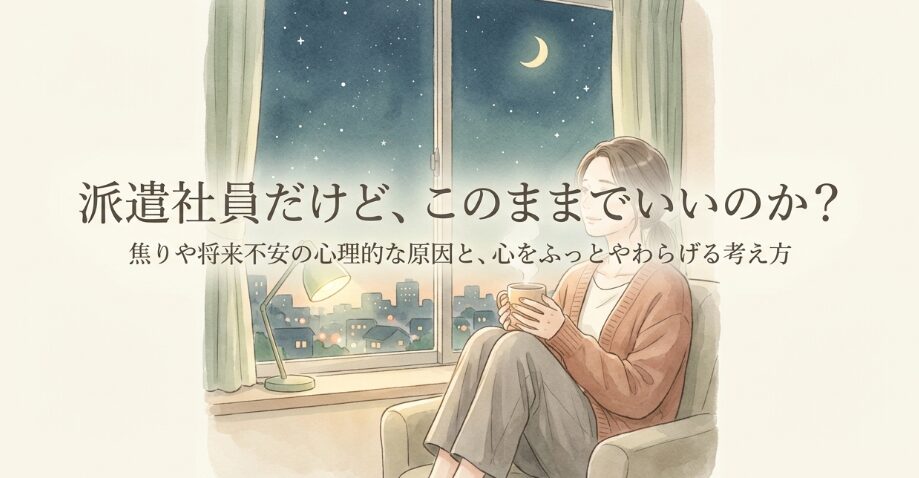 派遣社員だけどこのままでいいのか？