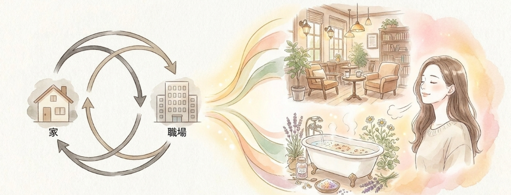 職場と家の往復で自己肯定感が下がる背景