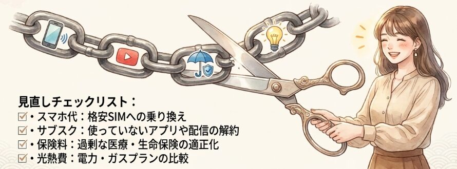 今から無理なく始められる固定費の見直し