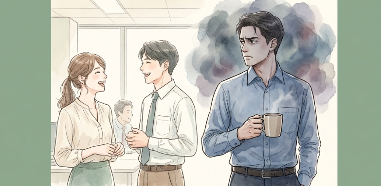 他の男性と話しているときに嫉妬する態度