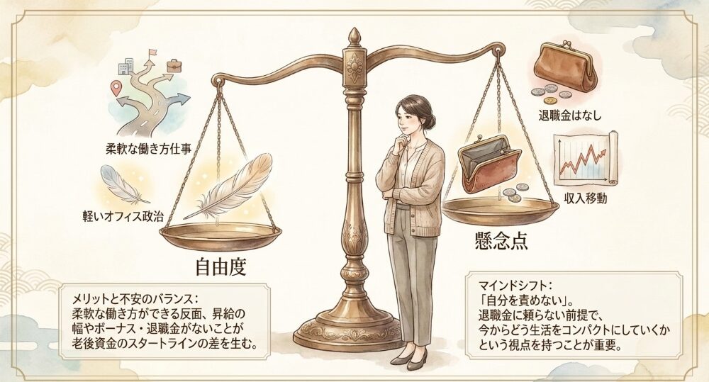 派遣社員が直面する老後資金の不安要素