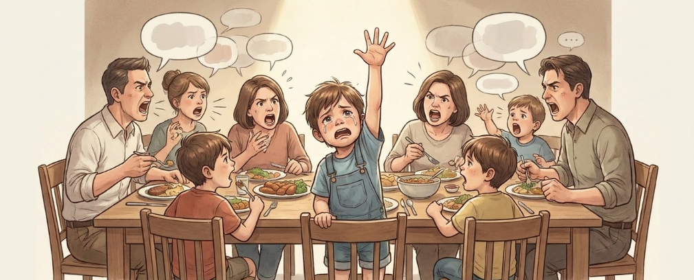 幼少期に自己主張を求められ続けた環境