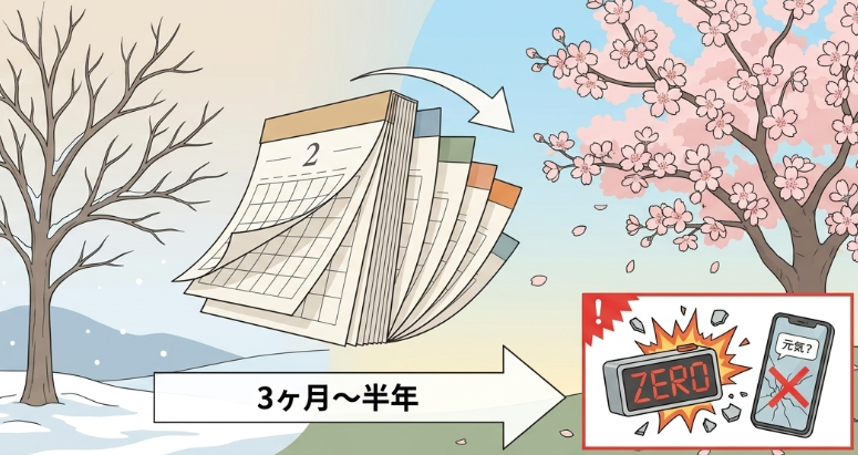 最低でも3ヶ月から半年の冷却期間が必要